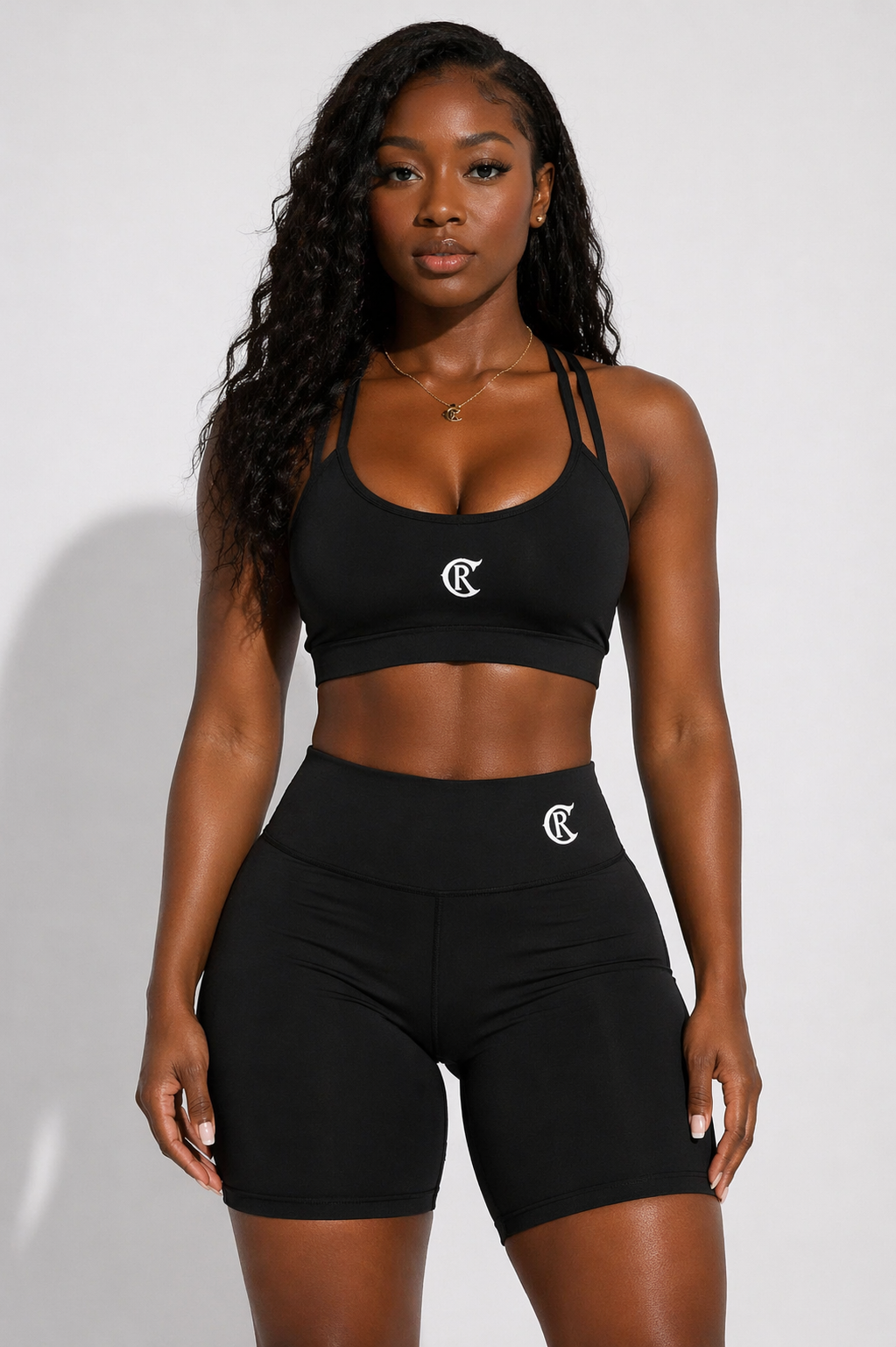 CR Luxury Women’s Activewear Set – Civil Reign CR Sculpt Fit Gym Set (Sports Bra + Leggings)