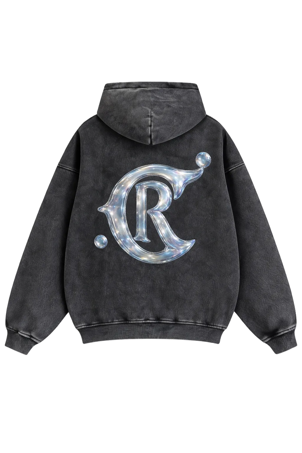 Luxury Chrome Logo Oversized Hoodie – Civil Reign Bubble Chrome