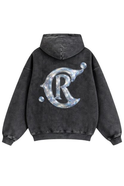 Luxury Chrome Logo Oversized Hoodie – Civil Reign Bubble Chrome