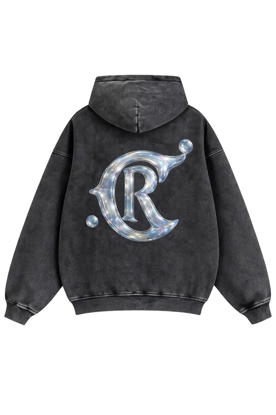 Luxury Chrome Logo Oversized Hoodie – Civil Reign Bubble Chrome