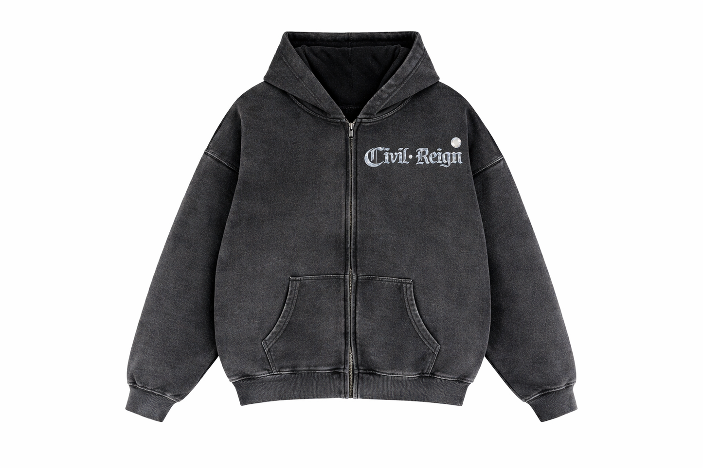 Luxury Chrome Logo Oversized Hoodie – Civil Reign Bubble Chrome