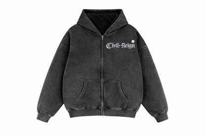 Luxury Chrome Logo Oversized Hoodie – Civil Reign Bubble Chrome