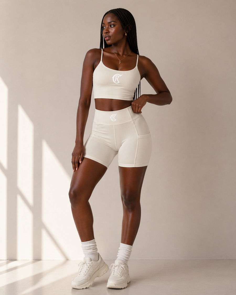 CR Luxury Women’s Activewear Set – Civil Reign CR Sculpt Fit Gym Set (Sports Bra + Leggings)