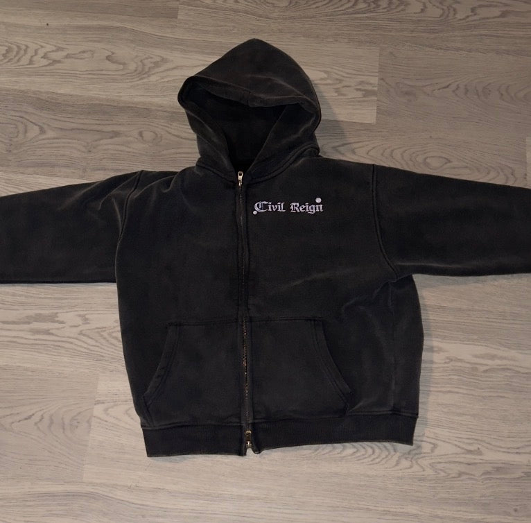 Luxury Chrome Logo Oversized Hoodie – Civil Reign Bubble Chrome