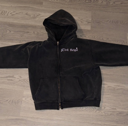 Luxury Chrome Logo Oversized Hoodie – Civil Reign Bubble Chrome