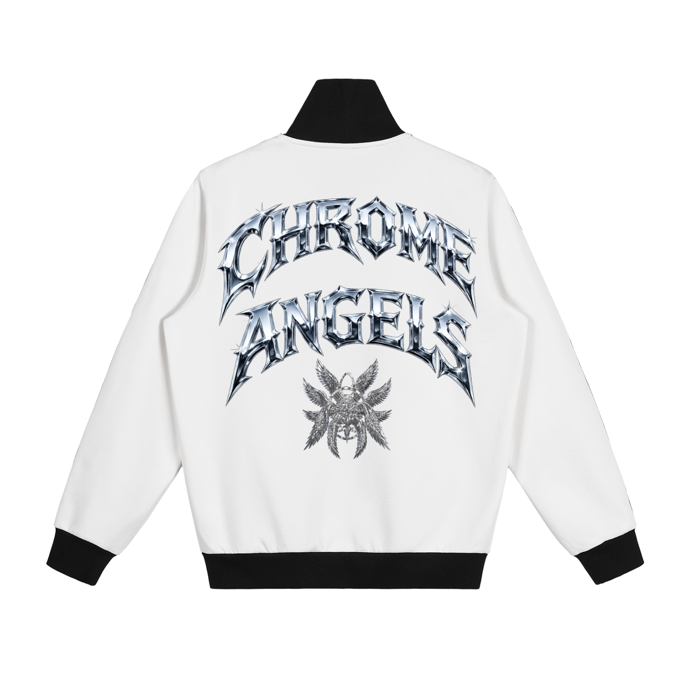 Chrome Angels White/Black Track Jacket