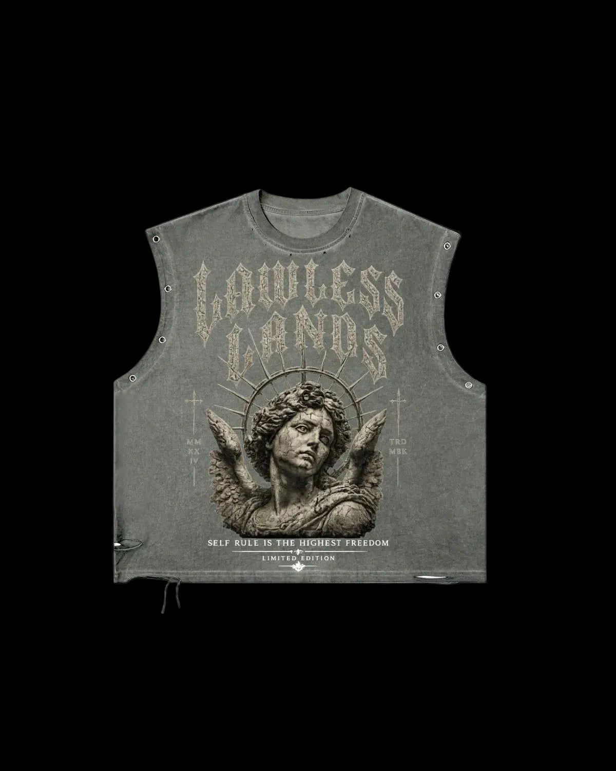 Chrome accent tank tee