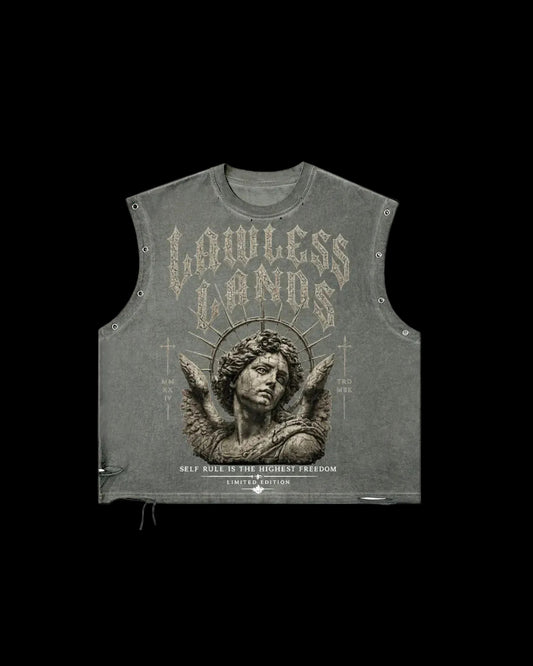 Chrome accent tank tee